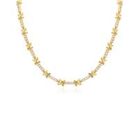 LHJHZDJC Collar Moda Mujer Gargantilla Cruz Collar estética Cruces Color Oro Cristal Cadena Collar Cuello Llamativo Moda Joyería Regalos