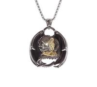 LHJHZDJC Collar para hombre, colgante de caballero dragón patronus para hombres y mujeres, personalidad, tendencia creativa, joyería única, el mejor regalo para ella