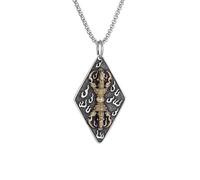 LHJHZDJC Collar para hombre retro de moda con colgante Vajra para hombre, tendencia personalizada Jiangmo, accesorios de joyería para uso diario, casual, tendencia de regalo