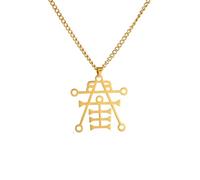 LHJHZDJC Collar para hombres y mujeres, a la moda, sigilo de Anubis Ipos, collar egipcio del dios de la decadencia, embalsamamiento funeral, Ankh, gótico, egipcio, regalo diario casual