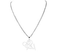 LHJHZDJC Collar para hombres y mujeres, moda The Singer From the Rock Opera Mozart, collar para mujeres/hombres, cadena de color plateado, joyería gargantilla regalo diario casual