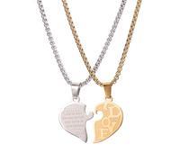 LHJHZDJC Douyin - Collar de pareja con la misma joyería, un par de colgantes para estudiantes, diseño de nicho, regalo de cumpleaños para niña, regalo para ella