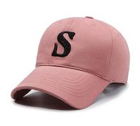 LHJHZDJC Gorra de béisbol bordada coreana con letra S, basette para hombre, protección solar, moderno, casual, DJ-1, regalo para ella, colgante de acero inoxidable