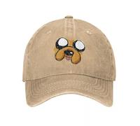 LHJHZDJC Gorra de béisbol con Cara de Perro Jake The Human de Finn Vintage Denim Distressed Adventures Headwear Estilo Unisex Entrenamientos al Aire Libre Gorras de Regalo