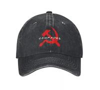LHJHZDJC Gorra de Mezclilla con Hoz y Martillo de los camaradas de la Unión Soviética Duradera para Todas Las Estaciones Gorras de béisbol para Mujer