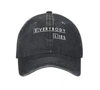 LHJHZDJC House MD, Everybody Lies, Gorra de Mezclilla Hugh Laurie Outdoor Adventures Summer Gorra de béisbol para Hombres