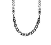 LHJHZDJC in Cool - Collar de perlas de hip hop para hombre, cadena de Cuba coreana, collar de gargantilla para hombre, joyería Y2K, accesorios para el cuello, accesorio de ropa de calle para hombres y