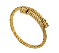 LHJHZDJC Moderna y simple, pulsera de alambre de cuerda de cáñamo de acero de titanio, nicho masculino, de alta gama, temperamento de lujo ligero, pulsera, pulsera de regalo para ella