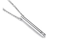 LHJHZDJC Para hombres y mujeres, joyería de moda de uso diario, exquisito collar minimalista para mujer, joyería de recuerdo conmemorativo de amor cúbico, gran regalo para ella y él