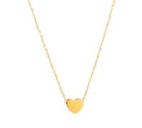 LHJHZDJC Para hombres y mujeres, joyería de moda para uso diario, delicado y pequeño, colgante de corazón de amor, color dorado, plateado, collares simples para mujer, joyería de gran regalo para ella