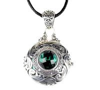 LHJHZDJC Para hombres y mujeres, joyería de moda retro, colgante de caja de Gawu, puede abrir caja de fotos, collar de bolsita, joyería de moda conmemorativa, gran regalo para ella y él
