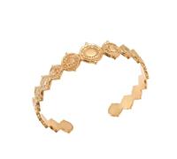 LHJHZDJC Pulsera de acero inoxidable, joyería versátil, no se decolora, apertura para mujer, diseño de nicho, joyería de alta gama, regalo para ella