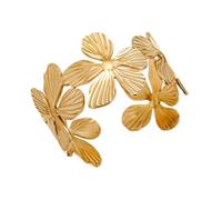 LHJHZDJC Pulsera de flores exageradas, diseño de nicho femenino, temperamento de lujo ligero de alta gama, personalidad, pulsera versátil, pulsera de regalo para ella