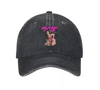 LHJHZDJC The Substance Pump It Up Gorras de béisbol para Hombres y Mujeres Gorra de Mezclilla desgastada Snapback Margaret Qualley para Actividades al Aire Libre Gorra
