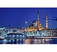 LHJOYSP Puzzle ni?o 10 a?os Puzzle 1000 Piezas Ciudad Mar Estambul Turquía Minarete Mezquita 75x50cm