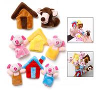 LHKJ 8 Pcs Marionetas de Dedo Animales Cuentos títeres de Mano para niños bebé