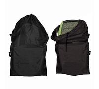 LHKJ Bolsa de Cochecitos de Viaje, Bolso de Almacenamiento Resistente al Agua Ligero con correa，transporte para el avión (Negro)