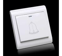 LHLLHL 1 UNIDS Panel de Interruptor de Timbre de Plástico for el Hogar Timbre de Puerta Montado en la Pared Almohadilla de Botón Reparación Toma de Corriente de Pared 86 * 86 * 37 mm/538/601