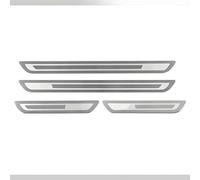 LHLUCKY 4 Piezas Decoración para Estribos, Molduras de Umbral de Puerta Coche Acero Inoxidable para Citroen e-C4X Electric 2022-2025, Pegatinas Embellecedores Accesorios