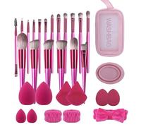 LHLXZQ Premium Professional Makeup Brush Set with 18 Brushes + 13 Accessories and Travel Bag, Makeup Brush Set for Blush, Foundation, Concealer, Loose Powder