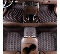 LHMM 5 Piezas Alfombrillas para Coche en Cuero XPE, para Jeep Compass I 2006-2010 Alfombras Antideslizantes Impermeables, Todas Las Estaciones,D Blackred