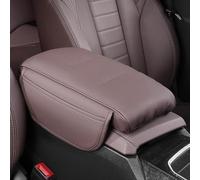 LHMM Cojín Reposabrazos Central Coche para Alfa Romeo 8C Competizione 4C Giulia Stelvio Tonale, Reposabrazos Consola Cojín PU Cuero Apoyabrazos para Coche,Brown