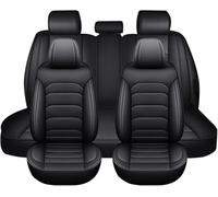 LHMM Fundas Asiento Coche Universal para VW Tiguan/Tiguan R/Tiguan Sport Style/Tiguan L, Protector Asiento Coche Cuero Impermeable Completo de Asiento de Coche,Black