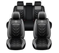 LHMM Fundas para Asientos de Coche en Cuero para BMW E46 Compact 2001-2004 316Ti 318Ti 320Td 325Ti, Juego Completo de 5 Piezas, Protectores de Asiento Impermeables Antideslizantes