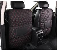 LHMM Protector Respaldo Cuero Asiento para Eagle Vision, Protector Asiento Coche Respaldo Cuero Alfombrilla Protectora Asiento Trasero,Blackred