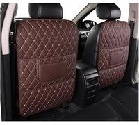 LHMM Protector Respaldo Cuero Asiento para Ford Kuga/Escape 2010-2025, Protector Asiento Coche Respaldo Cuero Alfombrilla Protectora Asiento Trasero,Brown