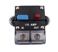 LHNBGTUIW Disyuntor automotriz de plástico, protección contra sobrecarga, reemplazo Alta conductividad, Caja Sonido Manual, Accesorios fusibles Seguridad(Blue Button 150a)