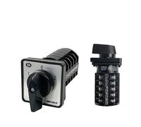 LHNBGTUIW Interruptor de Leva Giratorio Universal conmutación, 380 V, 10 A, 5 Niveles, 3 Posiciones, Contacto Plateado, Circuito Control Potencia Dual, LW8-10/5(01)