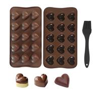 LHOEST Molde Chocolate Silicona Molde de Chocolate 2 Piezas Amar Moldes Reposteria Silicona molde Tableta Chocolate Sin BPA Moldes Bombones silicona Moldes para Chocolate Dubai Pralinés