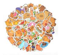 LHOEST Pegatinas Capibara Kawaii 100 Piezas Capybara Pegatinas Aesthetic Stickers Carpincho Pegatina de Capibara Stickers Animales Pegatina Lindas para Laptop Equipaje Maleta Decorativas