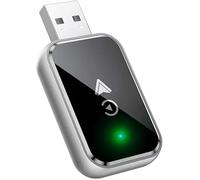 LHOUCHONS Adaptador InaláMbrico Coche para Leapmotor C10 2024-2025,UltrarráPida para Wired Carplay, ConversióN InaláMbrica UltrarráPida para Wired Carplay,Silver