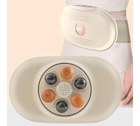 LHQYA Dispositivo De Amasamiento Abdominal con Piedras Bianas, Cinturón De Masaje para Cintura, 3 Modos De Masaje (Avance Y Retroceso), Alivia La Indigestión, El Estreñimiento, El Dolor Abdominal