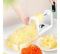 LHQYA Espiralizador De Frutas, Rallador De Verduras En Espiral con 4 Cuchillas, Ideal para Rebanar Y Triturar, con Múltiples Protecciones Y Caja De Almacenamiento para Cuchillas, para Restaurantes