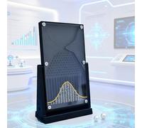 LHQYA Modelo Experimental De Tablero De Galton De 12 X 18 Cm, Demostración Didáctica De Probabilidad con Curva Roja, Modelo Matemático De Distribución Normal, para Educadores Y Estudiantes