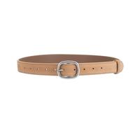 LHSJYG Cinturones de Mujer Women's Belt Fashion Simple Design Versatile Jeans Girdle Retro Pin Buckle Waistband(Ligth Camel)