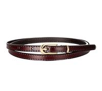 LHSJYG Cinturones de Mujer Women's Business Belt Fashion Casual Thin Belt For Suit Skirt Dresses(115cm,Coffee)