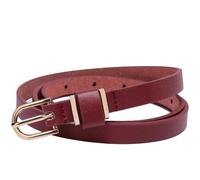LHSJYG Cinturones de Mujer Women's Skinny Solid Dress Belt 80cm To 135cm Big Size Waistband 10 Colors(100cm(Waist80-85cm),Women1.5-Red)