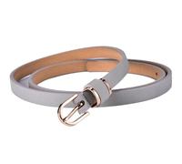 LHSJYG Cinturones de Mujer Women's Skinny Solid Dress Belt 80cm To 135cm Big Size Waistband 10 Colors(110cm(Waist90-95cm),Women1.5-Grey)