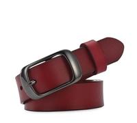 LHSJYG Cinturones de Mujer Women's Strap Casual Women Brief Belt Women Strap Pure Color Belts Jeans Belt(90x200cm,Red)