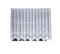 LHSJYG Cortinas Cortas Cortinas Cortas de Tul Transparente con Bolsillo for Barra, de Malla de Encaje Blanco, for Cocina, Armario, Dormitorio, cafeterías, Ventanas con Lazos.(1 PCS W200 X H90cm)