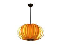 LHTCZZB Lámpara colgante creativa de forma de calabaza Decoración duradera de madera Decoración de techo Luz de caída de techo Altura ajustable Restaurante Lámpara colgante Lámpara colgante