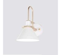 LHTCZZB Lámpara de Pared E27, luz de Pared Moderna Macaron Colorido Creativo Nordic Loft Bar Cocina Apliques de Pared Accesorios de Pasillo Lámpara de luz (Color : Blanco)