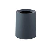 LHTCZZB No cubierta interior y exterior de doble cañón bote de basura grande trapezoidal fuerte anti-caída de la sala de baño tubo abierto plástico portable PP dormitorio largos cilíndricos Hogar Alma