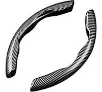 Lhuayeu 2Pcs Coche Fundas Volante para MG ZS 2017-2023 2024 2025 Hybrid, Coche Segmentado Fibra Carbón Transpirable Antideslizante Protección