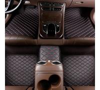 Lhuayeu 5 Piezas Coche Cuero Alfombrillas para BMW Serie 3 320 2013-2018, Antideslizantes e Impermeable Alfombras Delanteras e traseras, C Black Red