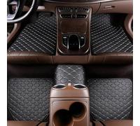 Lhuayeu 5 Piezas Coche Cuero Alfombrillas para Toyota C-HR CHR Hybrid 2024 2025, Antideslizantes e Impermeable Alfombras Delanteras e traseras, B Black White